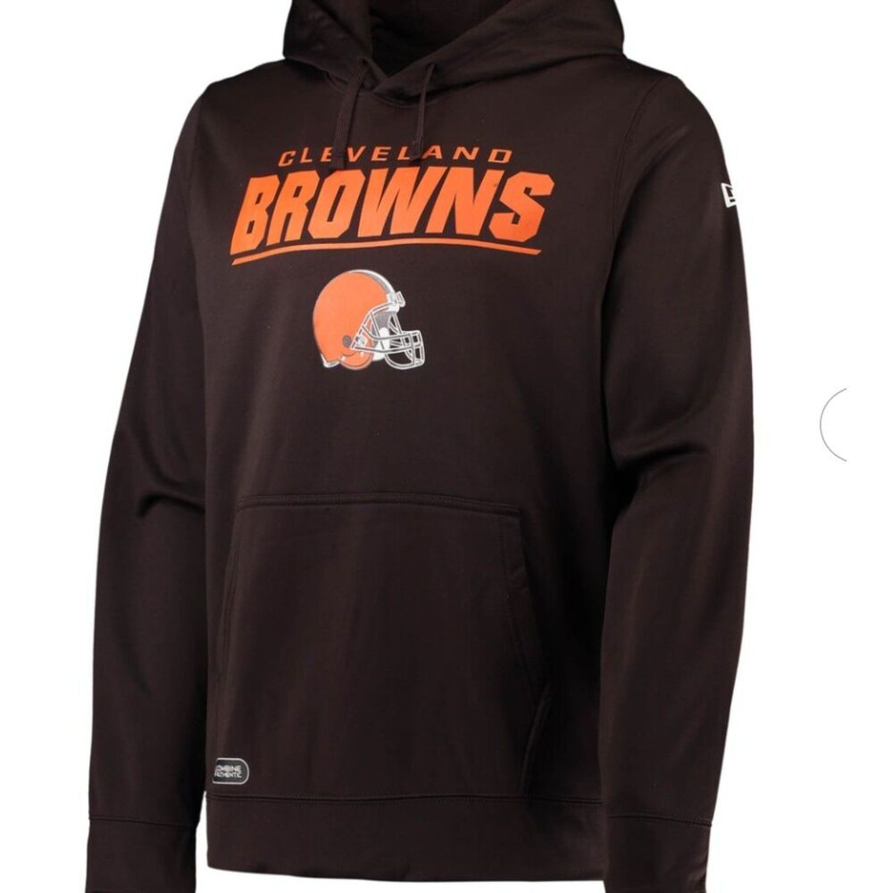NFL Combine Authentic Dark Brown Pullover Hoodie - Size Large